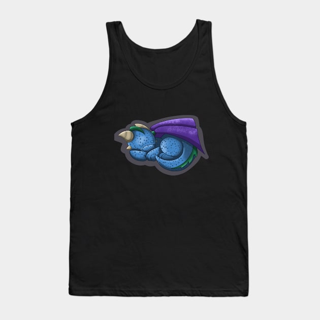 Sleepy Dragon Tank Top by Cinderfox Studios